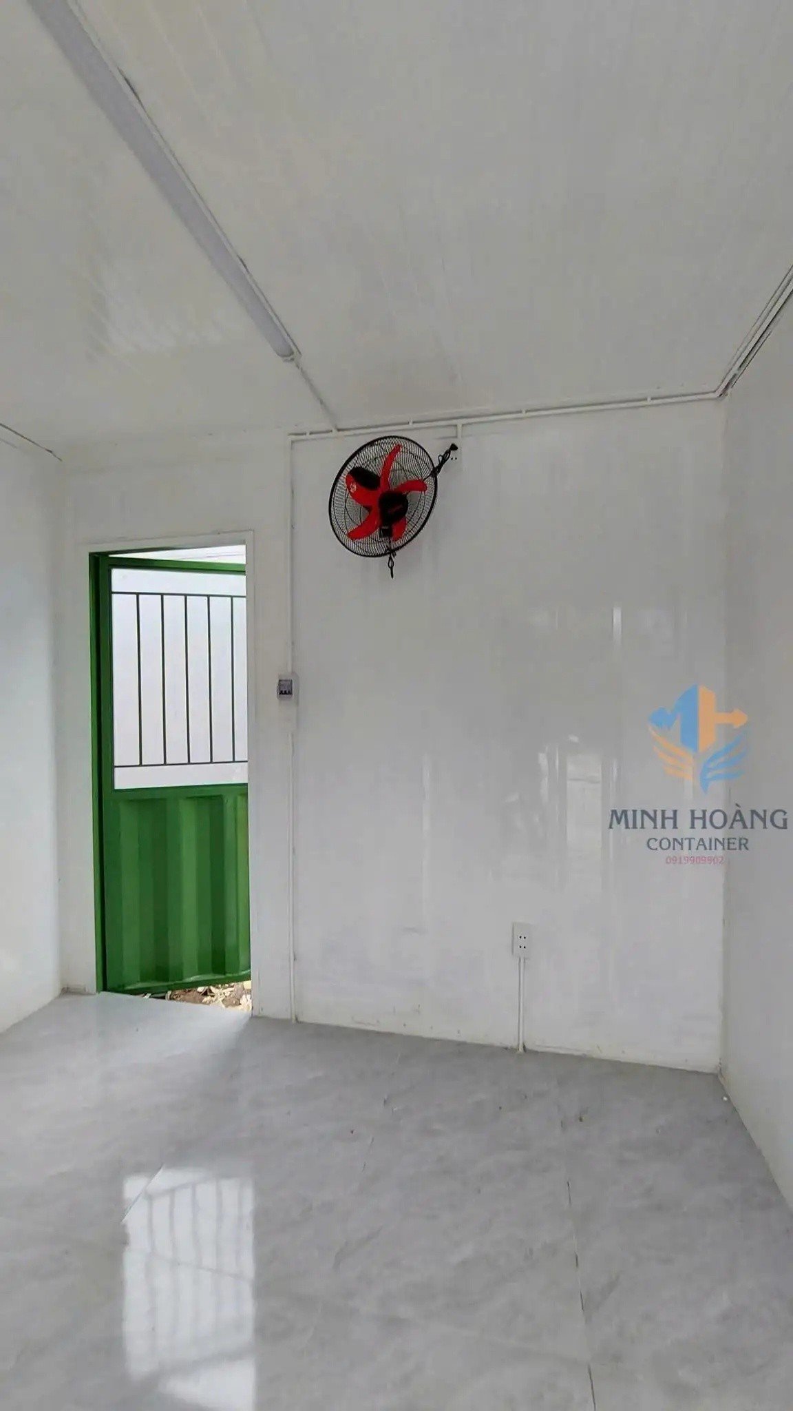 Container văn phòng 10 feet xanh lá
